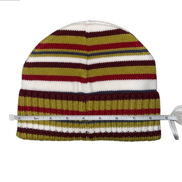 ASOS Fisherman Ribbed Beanie In Multi-Color Stripes - Picture 3 of 5